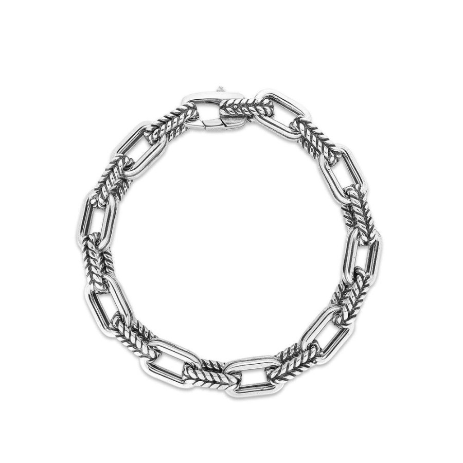 Women Phillip Gavriel | Sterling Silver Double Link Paperclip Chain Bracelet