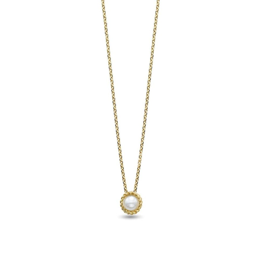 Women Phillip Gavriel | 14K Gold & Pearl Cable Pendant