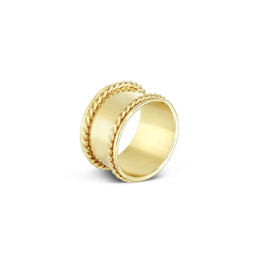 Women Phillip Gavriel | 14K Gold Lucia Cable Band Ring