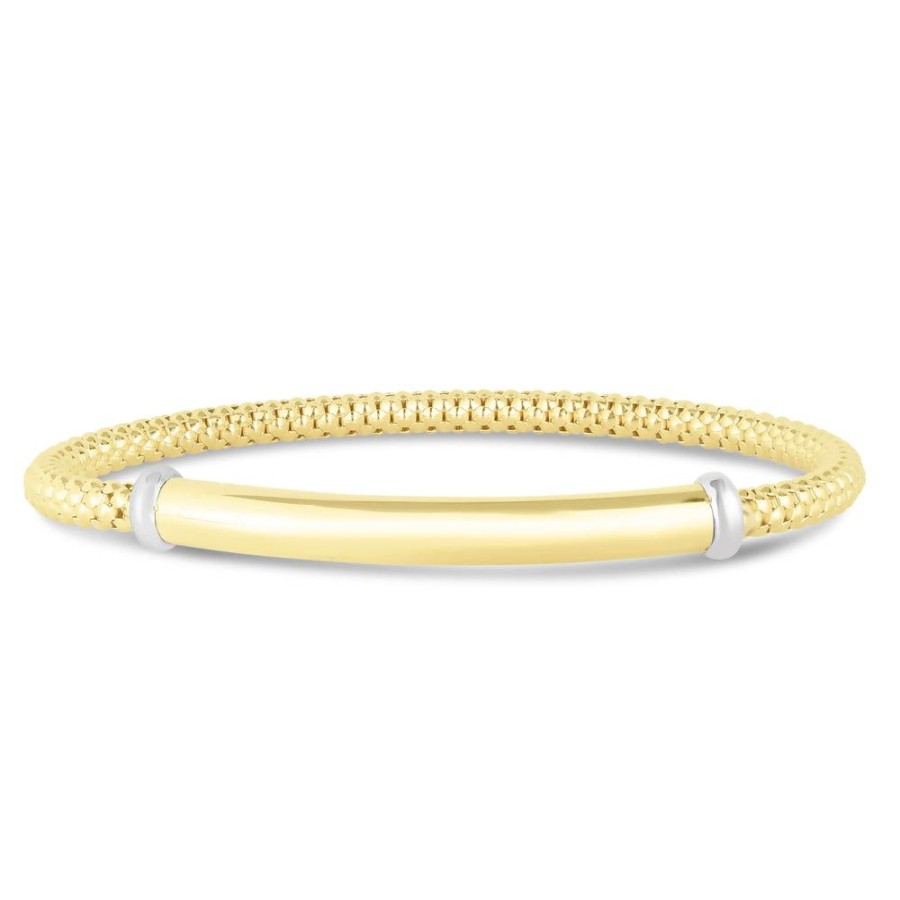 Women Phillip Gavriel | 14K Gold Popcorn Bar Stretch Bracelet