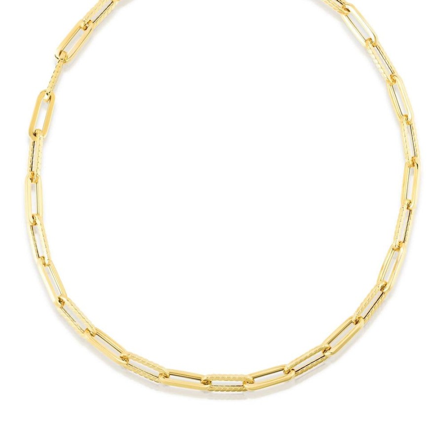 Women Phillip Gavriel | 14K Cable Paperclip Link Necklace