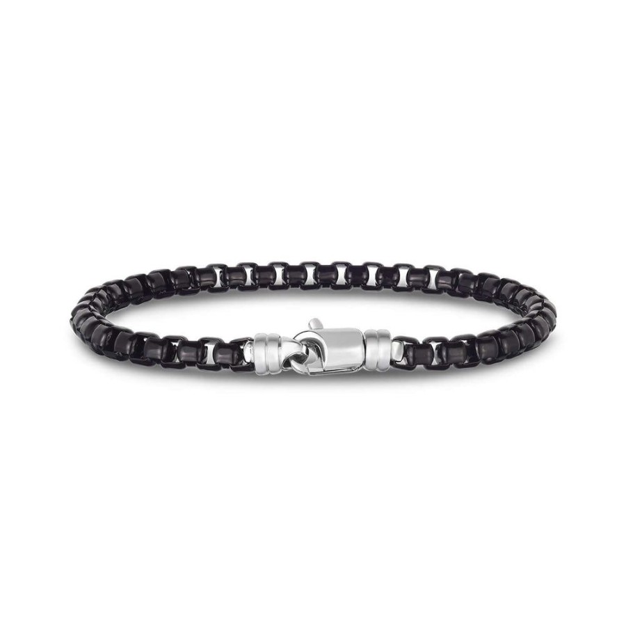 Men Phillip Gavriel | Sterling Silver Men'S Box Link Bracelet