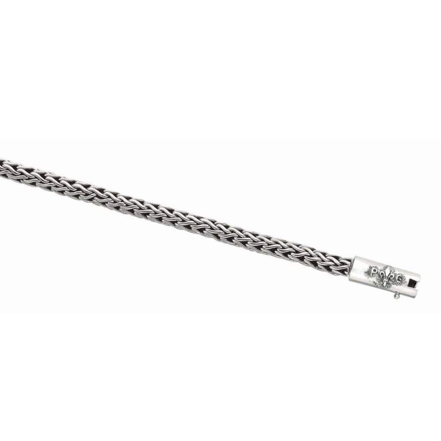 Women Phillip Gavriel | Silver Round Woven Chain Bracelet