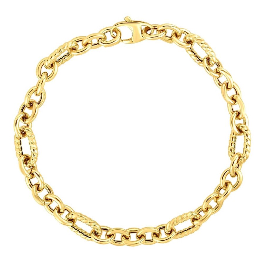 Women Phillip Gavriel | 14K Gold Cable Link Chain Bracelet