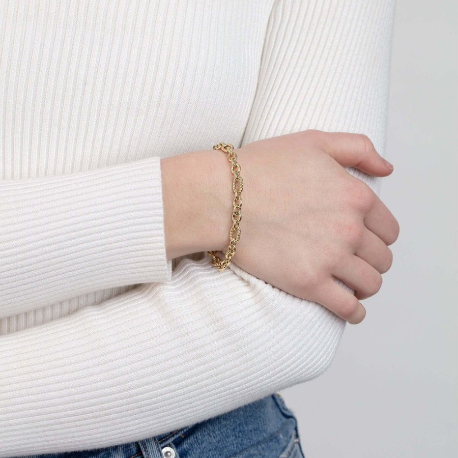 Women Phillip Gavriel | 14K Gold Cable Link Chain Bracelet