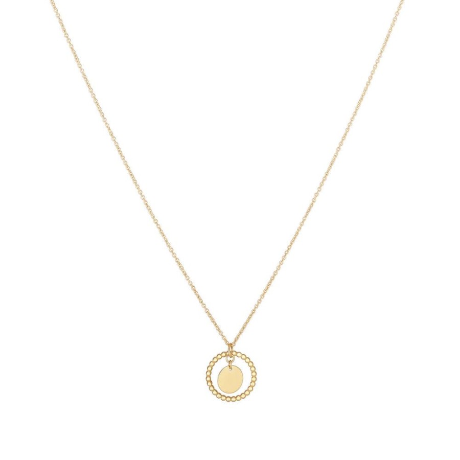 Women Phillip Gavriel | 14K Gold Layered Circle Pendant