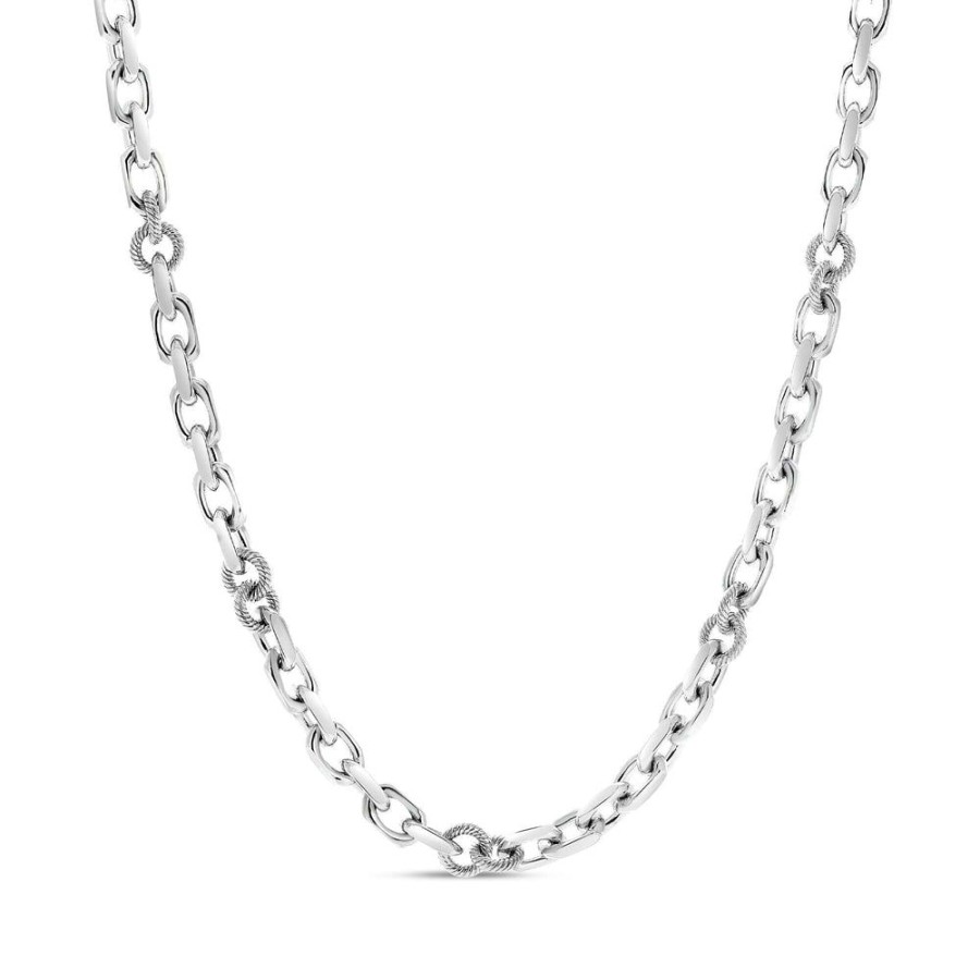 Men Phillip Gavriel | Sterling Silver Marco Cable Chain Necklace