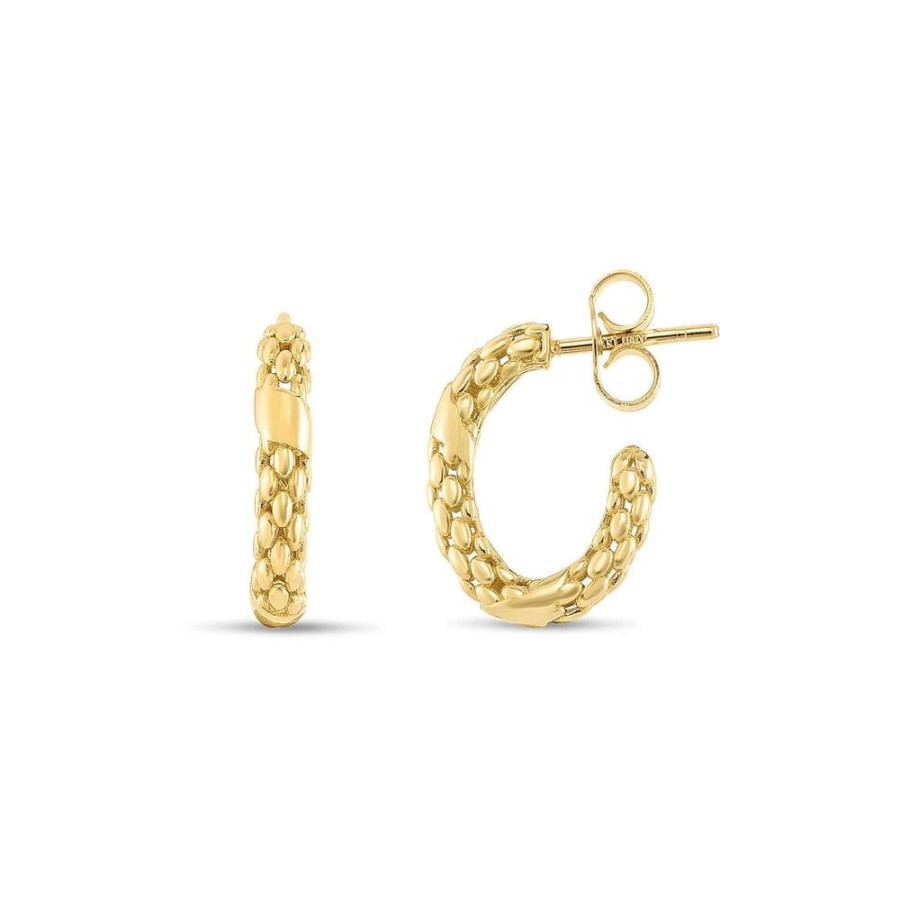 Women Phillip Gavriel | 14K Gold Popcorn Petite Hoops