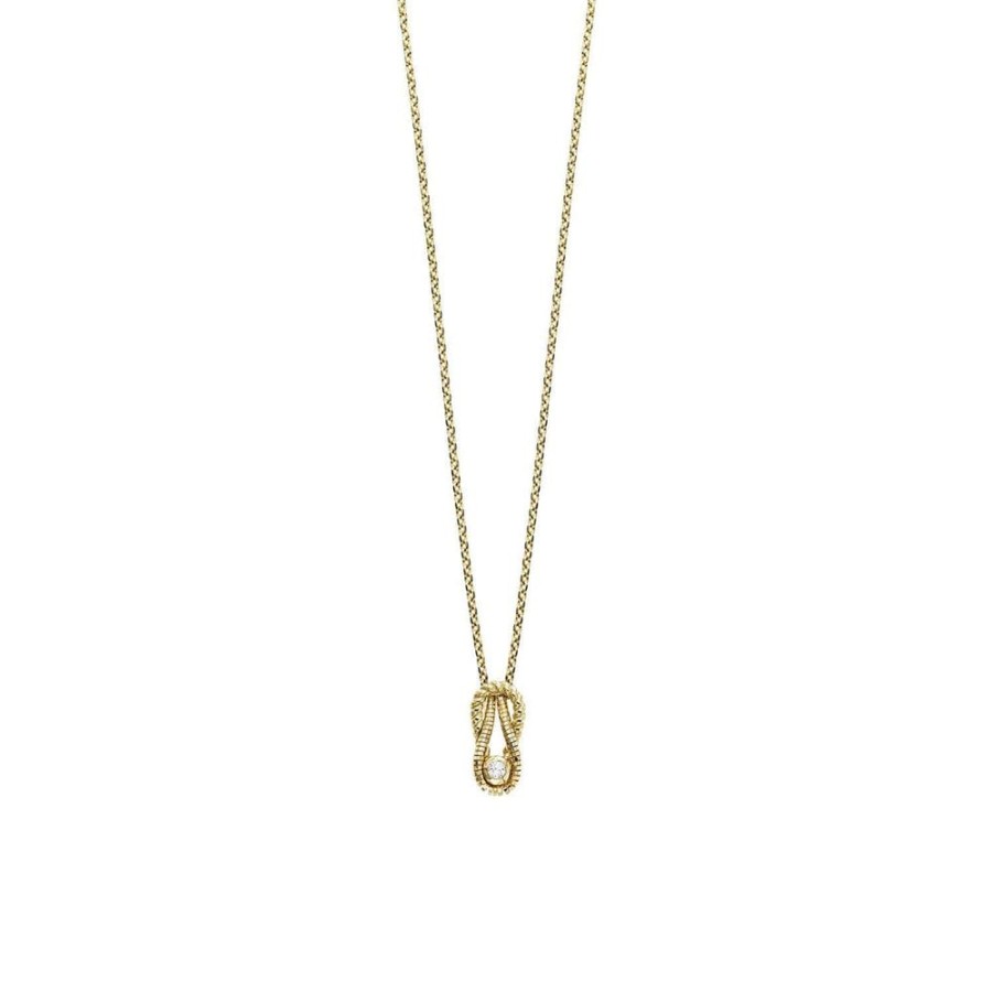 Women Phillip Gavriel | 14K Gold & Diamond L'Infinito Knot Pendant