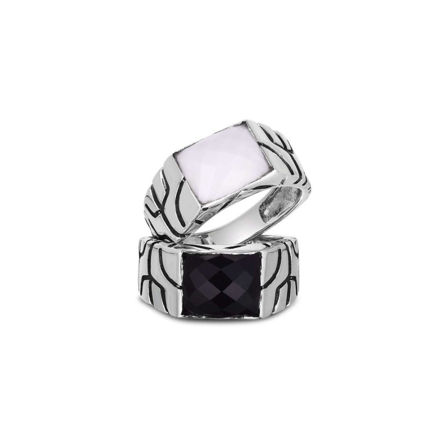 Men Phillip Gavriel | Silver Engraved Champion Ring