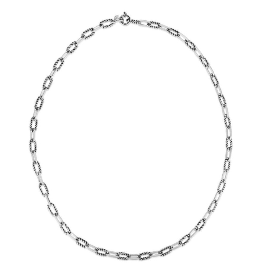 Women Phillip Gavriel | Silver Italian Cable Paperclip Necklace