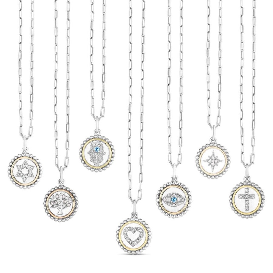 Women Phillip Gavriel | Silver & 18K Gold Collectible Medallion Necklace