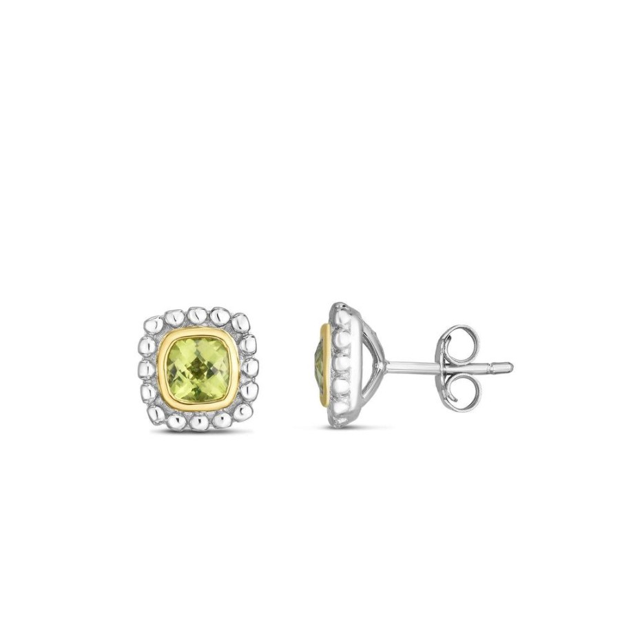 Women Phillip Gavriel | Sterling Silver & 18K Gold Quadra Popcorn Studs