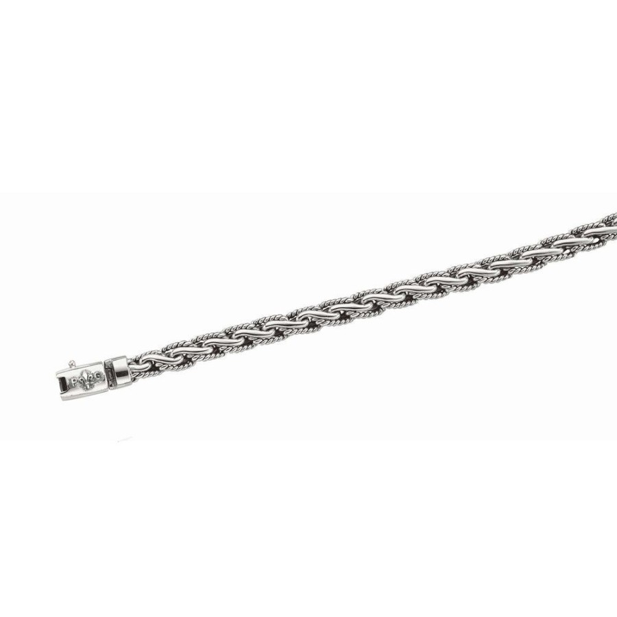 Women Phillip Gavriel | Silver Woven Chain S Link Bracelet