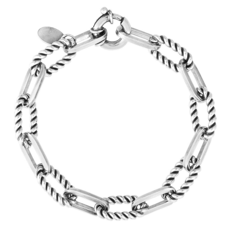 Women Phillip Gavriel | Silver Italian Cable Paperclip Link Bracelet