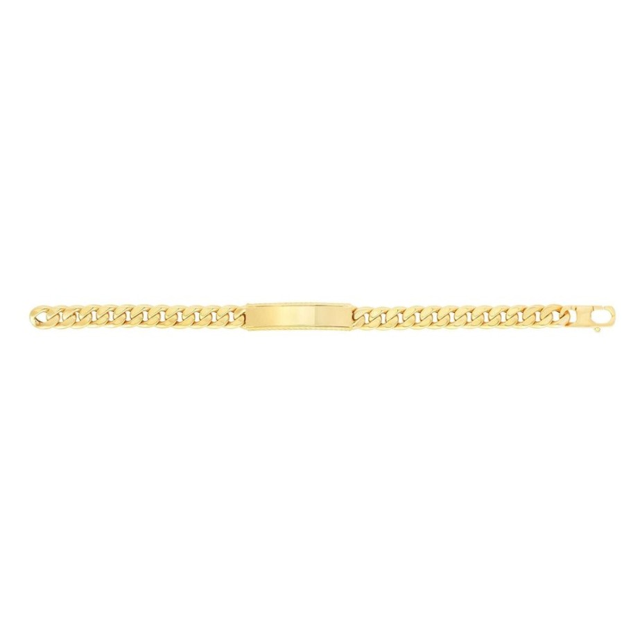 Men Phillip Gavriel | 14K Gold Cable Curb Id Bracelet