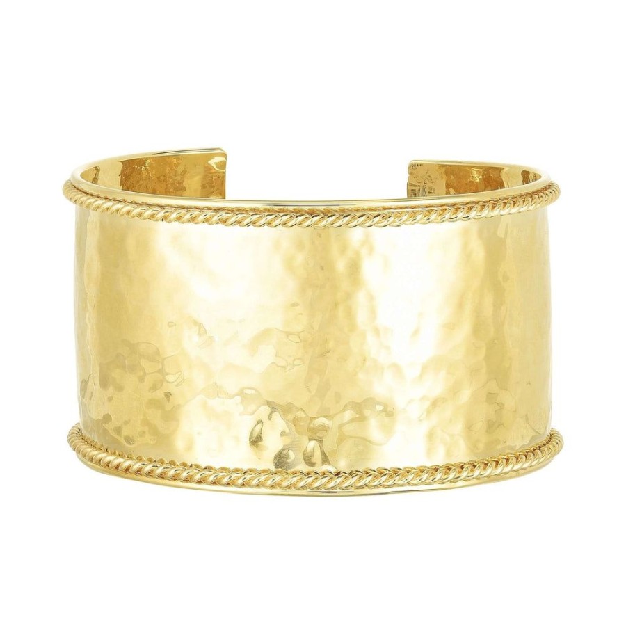 Women Phillip Gavriel | 14K Gold Large Lucia Cable Bangle