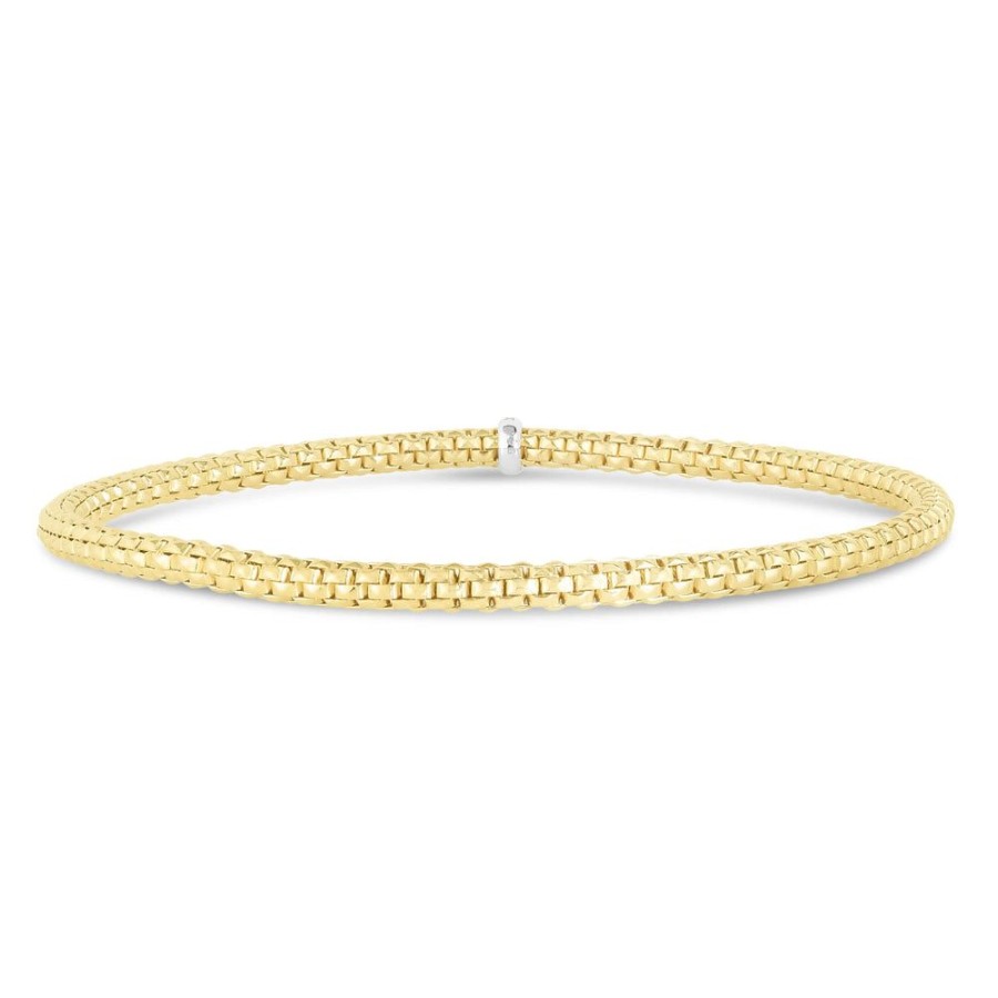 Women Phillip Gavriel | 14K Gold Popcorn 3Mm Stretch Bracelet