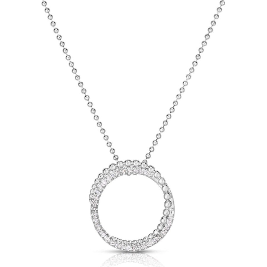 Women Phillip Gavriel | Sterling Silver Circle Popcorn Pendant