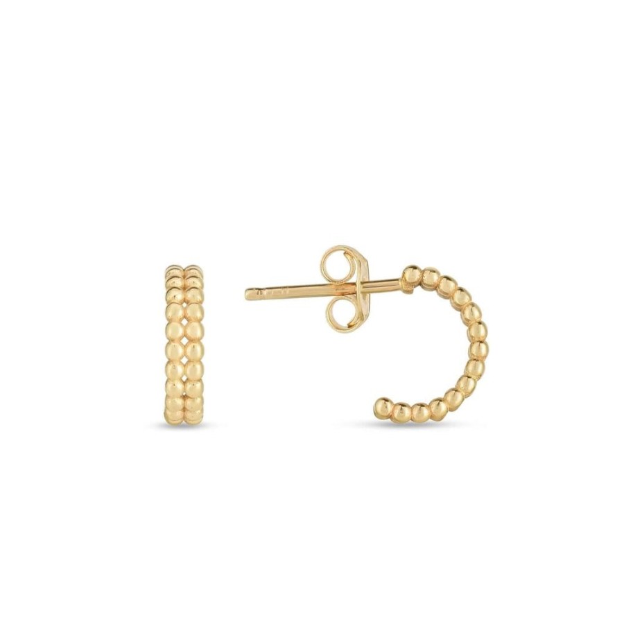 Women Phillip Gavriel | 14K Gold Double Row Mini Earrings