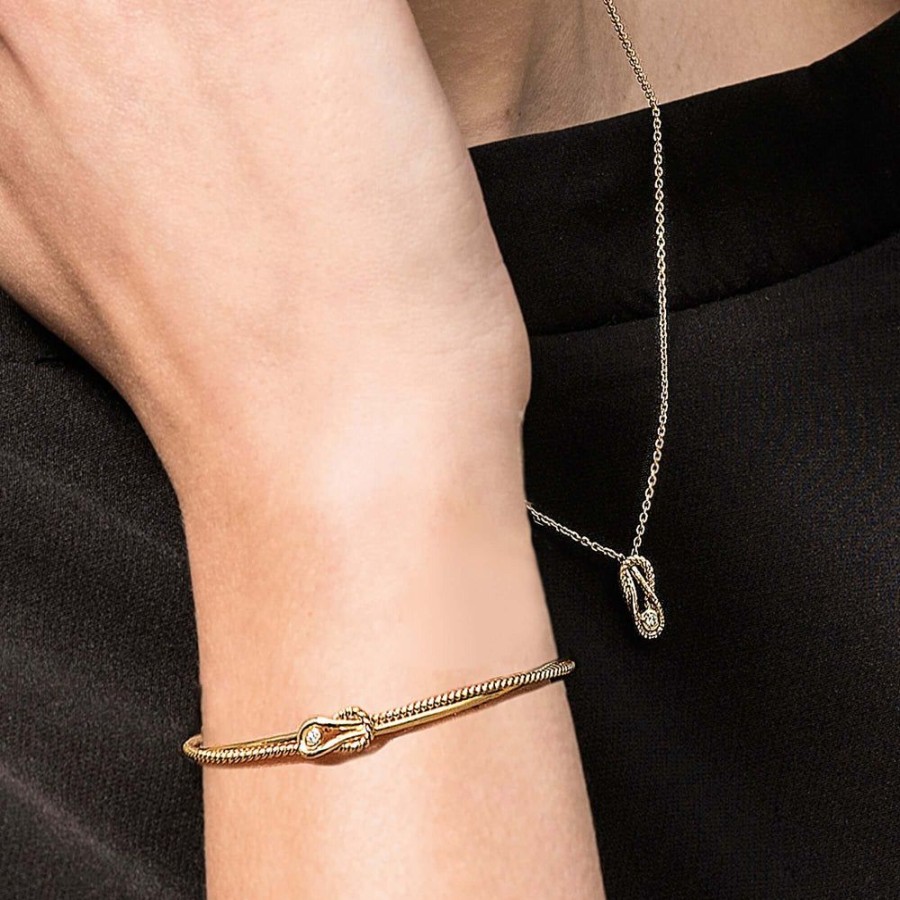 Women Phillip Gavriel | 14K Gold & Diamond L'Infinito Cable Bracelet