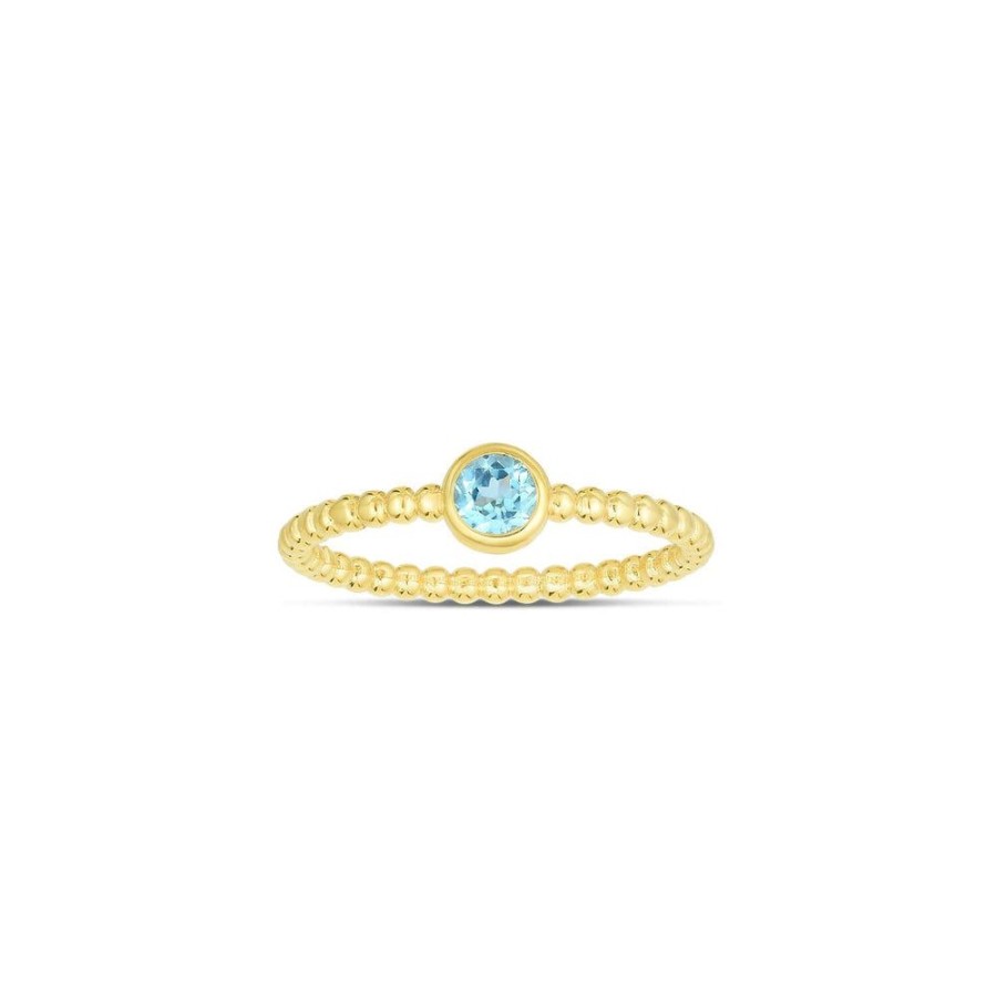 Women Phillip Gavriel | 14K Gold Popcorn Bead Gem Ring