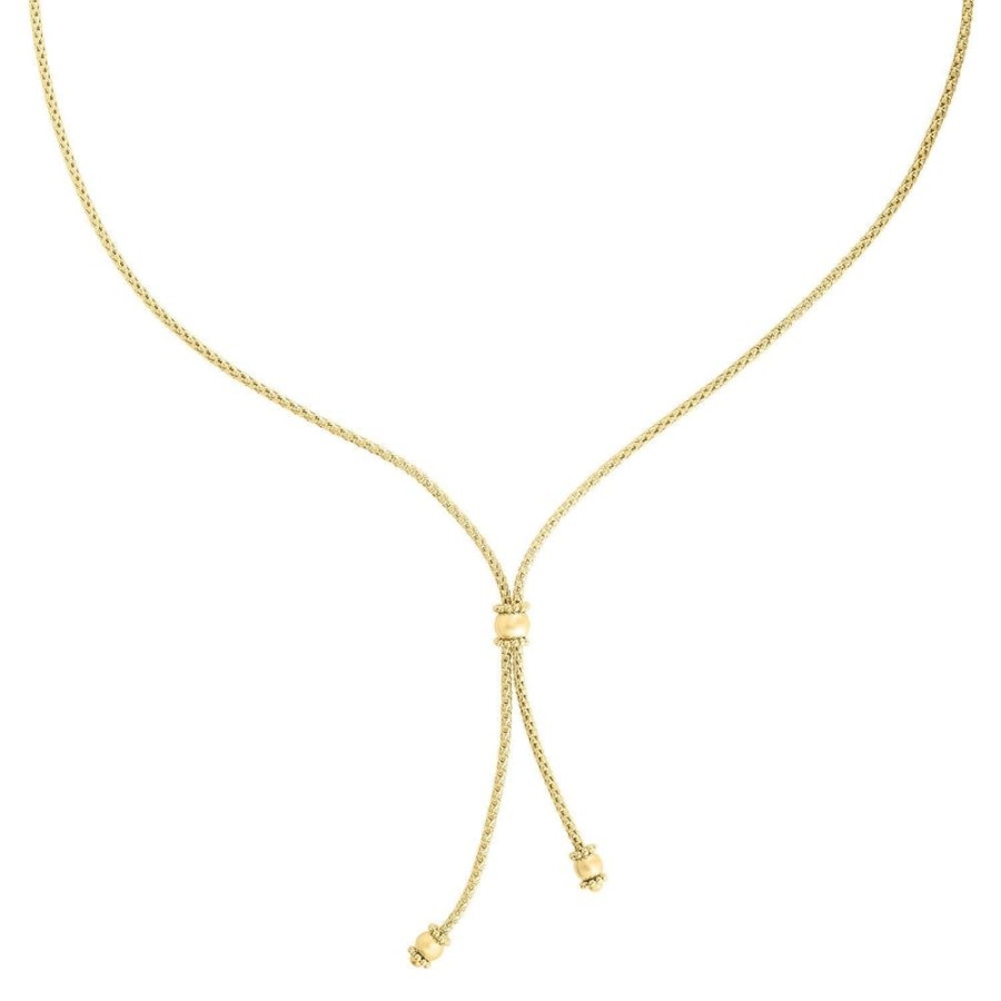 Women Phillip Gavriel | 14K Gold Popcorn Bead Y Necklace