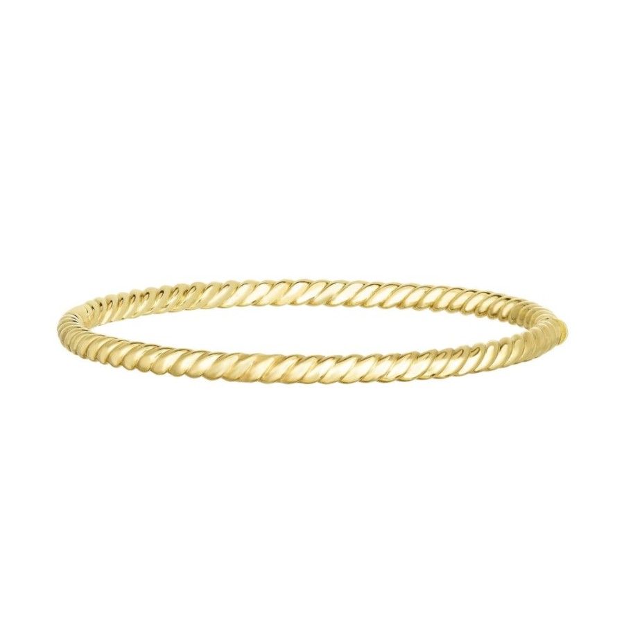 Women Phillip Gavriel | 14K Gold 3.5Mm Cable Bangle