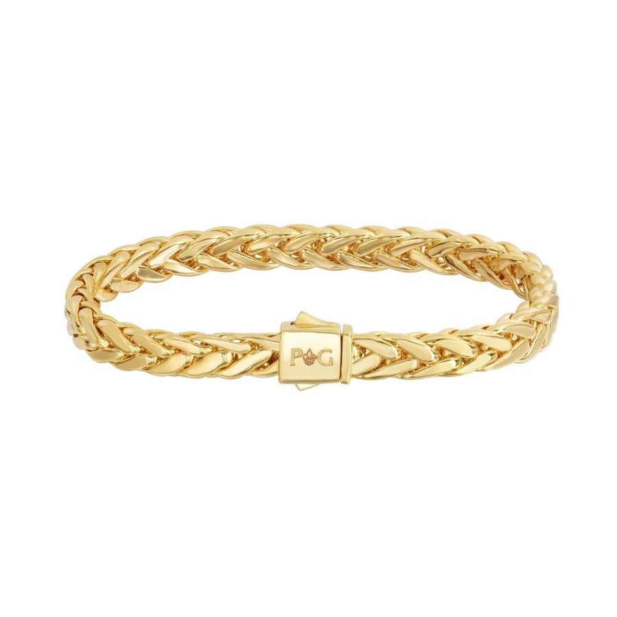 Women Phillip Gavriel | 14K Gold 6.5Mm Woven Chain Bracelet