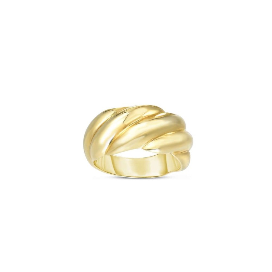 Women Phillip Gavriel | 14K Gold Cable Sculpted Ring