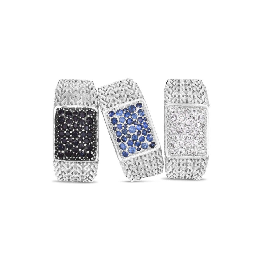 Men Phillip Gavriel | Silver & Sapphire Champion Ring