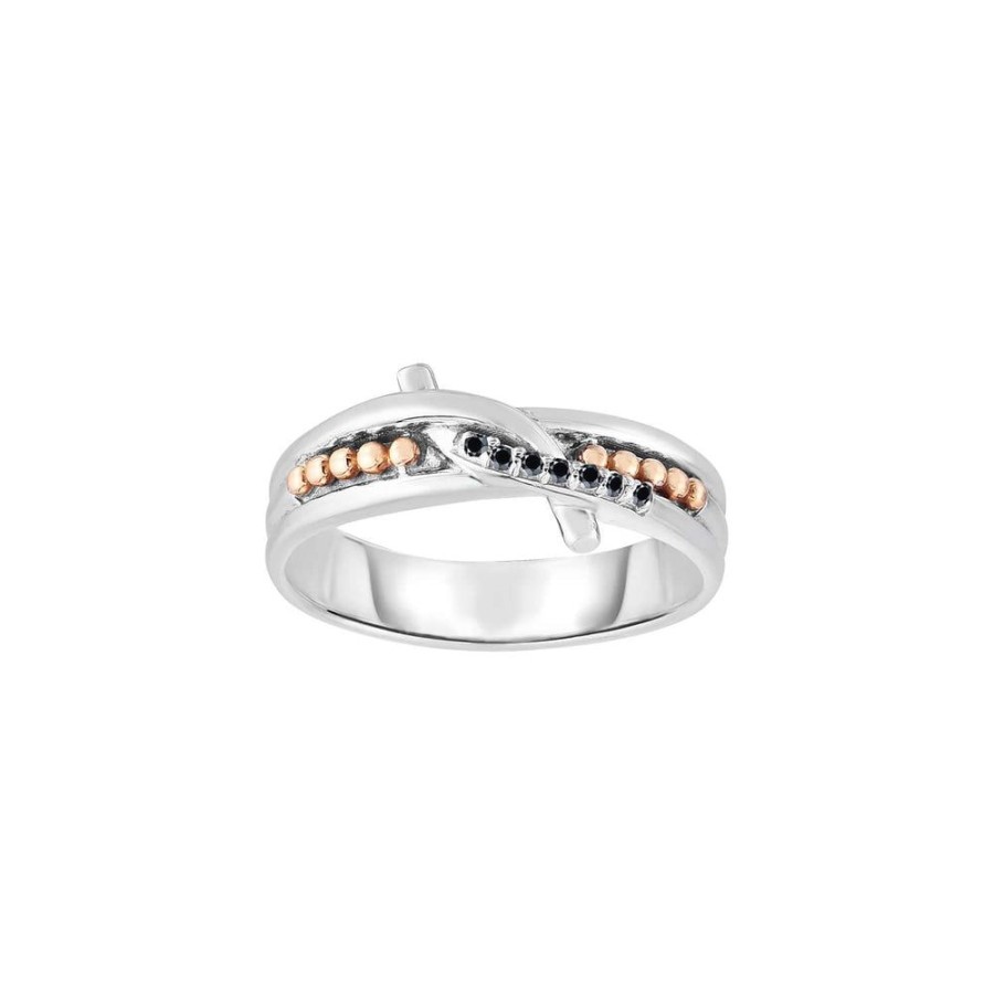 Women Phillip Gavriel | Silver & 18K Gold Beaded Gemstone Ring