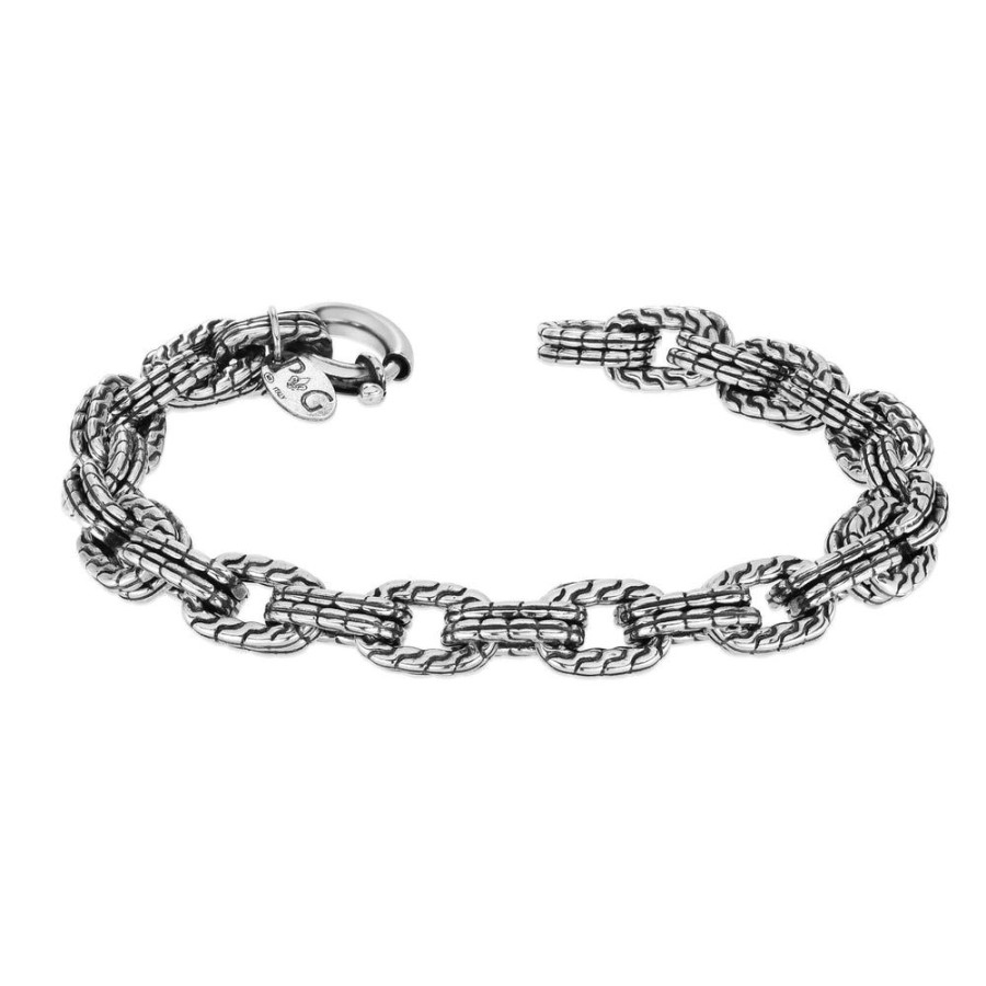 Women Phillip Gavriel | Silver Double Woven Link Unisex Bracelet