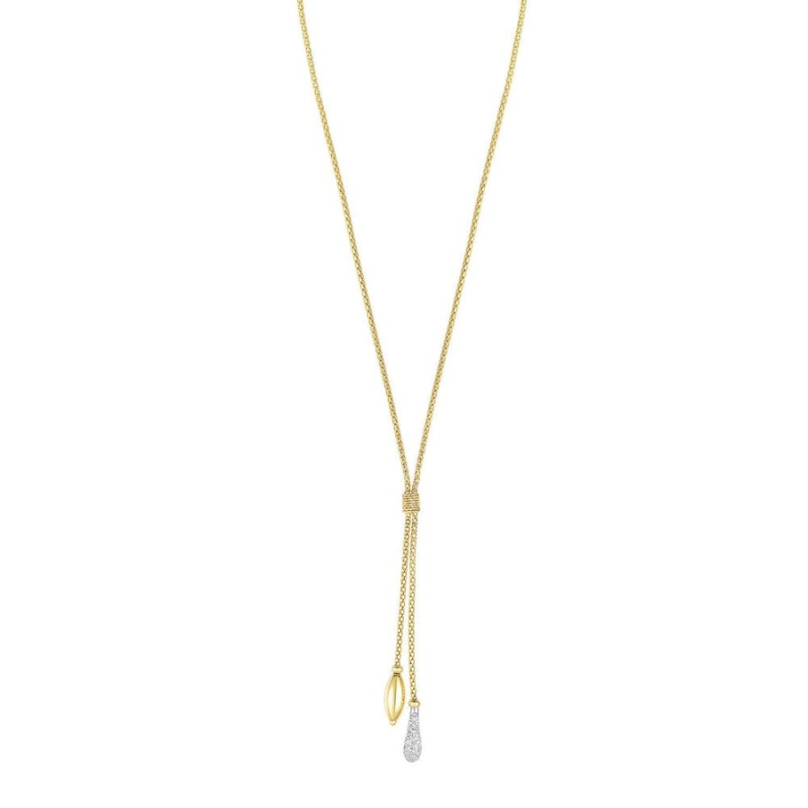 Women Phillip Gavriel | 14K Gold & Diamond Popcorn Tassel Necklace