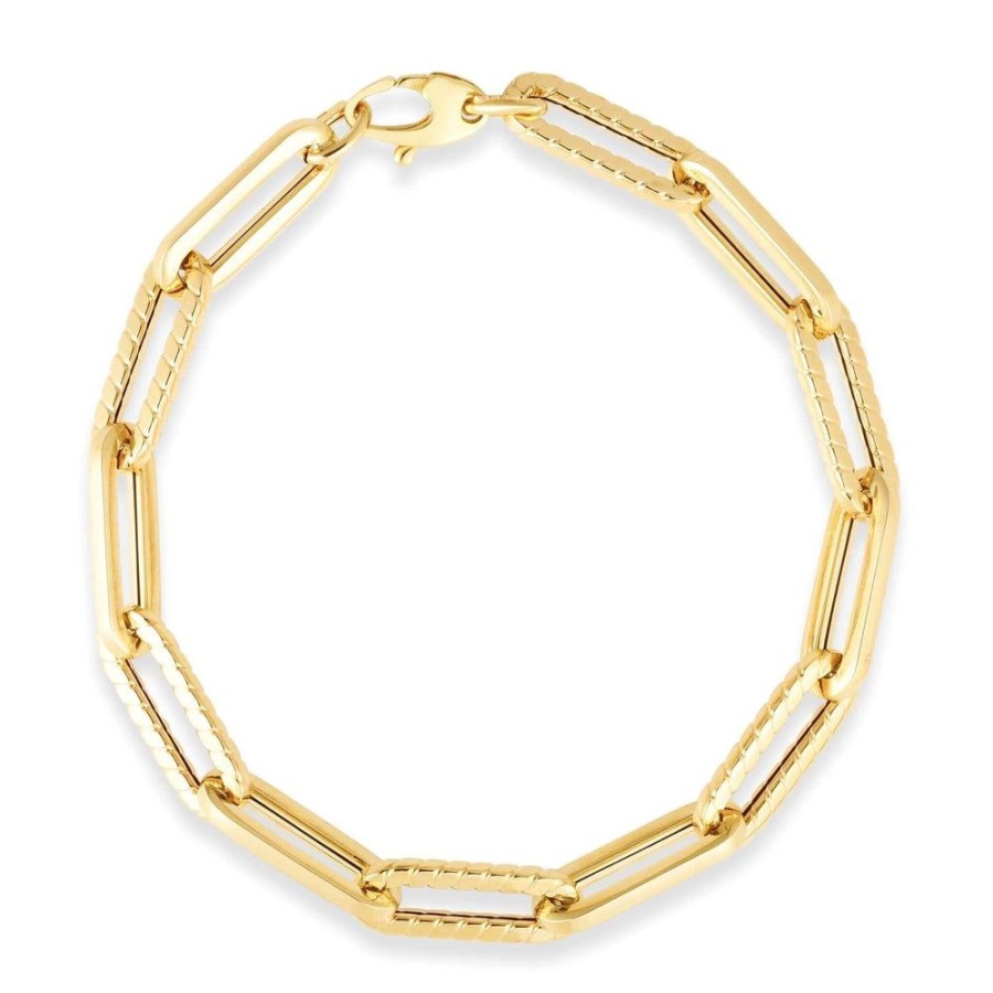 Women Phillip Gavriel | 14K Cable Paperclip Link Bracelet